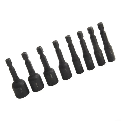 Beefy Tap Socket Adapter Set For Screw Taps With Quarter Inch Hex Shank Extension Bar Metric Thread Holder Alloy Steel Kit