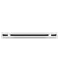 24 Inch Linear Slot Diffuser White Air Vent Cover For Ceiling Walls And Floors Slick Modern Decorative AC Vent Grille Aluminum Vent Cover Easy Install Durable Home Or Office Vent Decor, front view showing sleek white finish and linear slots.