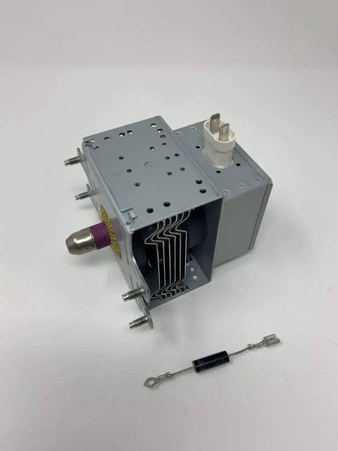Microwave Magnetron Replacement Part For GE Hotpoint Kenmore Ovens, Compatible With WB27X10017 254542 AP2025937, on white background