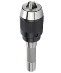 Premium Integral Drill Chuck Keyless With Straight Shank For Milling Machine, Features 1-13mm Clamping Range shown from the side.
