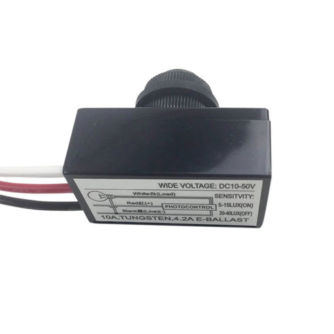 Outdoor Dusk To Dawn Photoelectric Sensor Switch For Easy Install Hard Wired Lighting Auto On Off Post Eye Light Controller side view