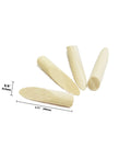 Solid Wood Pocket Hole Plugs Set Pine Wood Plugs for Pocket Hole Jig Tools 100 Pieces displayed with dimensions