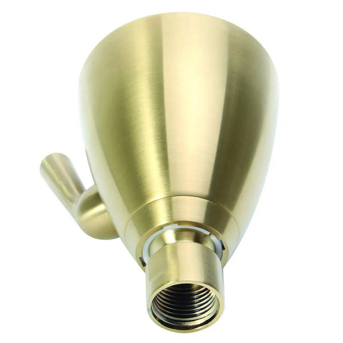 Signature Brass Icon AnyStream Adjustable Shower Head With 360 Degree Rotation Satin Finish 2.0 GPM Flow Bathroom Upgrade