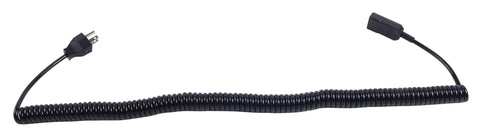 Heavy Duty Electric Pallet Jack Charger Cable For Big Joe Forklift EZ30 E30 D40 EZ40 Replacement Part 1115-500006-10 coiled black power cord