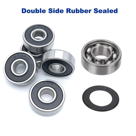 608RS rubber-sealed ball bearings, 10 pcs, 8x22x7mm for skateboard use