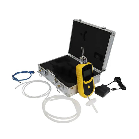 Badass Handheld H2S Gas Detector Sniffs Hydrogen Sulfide Leaks Up To Fifty Ppm With Smart Light And Loud Buzz Alarm For Rough Work Sites And Hardworking Crews