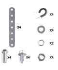 Heavy Duty Steel Oil Cooler Mounting Bracket Kit For 3/4 Inch Systems Compatible With LPD47391 components and bolts shown