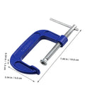 4 Inch Thickened Metal C Clamp With Quick Release For DIYers And Home Improvement Projects Heavy Duty G Clamp, front view