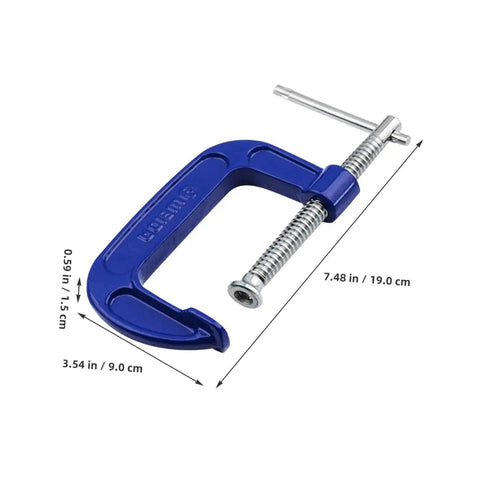 4 Inch Thickened Metal C Clamp With Quick Release For DIYers And Home Improvement Projects Heavy Duty G Clamp, front view