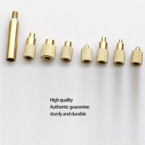 Heat Set Insert Tool Kit For M2 To M8 Brass Knurled Nuts With Embedded Insertion Tips Hot Melt Adapter Set For T12 Soldering Iron