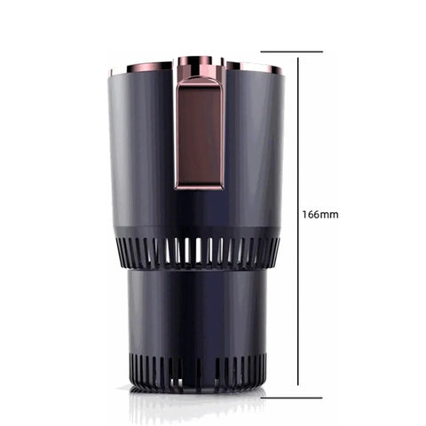 Road Trip Essential Smart 2 In 1 Car Cup Holder And Drink Cooler With Electric Mug Warmer Keeps Your Morning Brew Or Baby Bottle Hot Cold Throughout The Day Purple, sleek design, 166mm height.