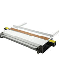 Top Tier Acrylic Heat Bender Boasting Water Cooled Angle Regulator For Smooth PVC Forming And Even Heat Spread Easy Setup Design, portable gray and silver unit.