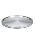 Slick Brushed Stainless Steel Lazy Susan Turntable Is A Game Changer For Pantry And Fridge Storage Smooth Swivel Kitchen Cabinet Spinner 10.5 inch.