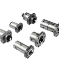 Set of 25mm Ballscrew Nut With Low Friction For Ultra Smooth Linear Motion In CNC Machines And 3D Printers Carbon Steel RM2505