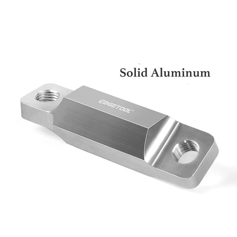 Solid Aluminum part for Heavy-Hitter Rotary Tool Workstation, designed for durability in luthier craft and guitar repairs.