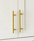 Brushed Gold Cabinet Handles 10 Pack 3 Inch Stainless Steel Drawer Pulls Durable Kitchen Cabinet Hardware