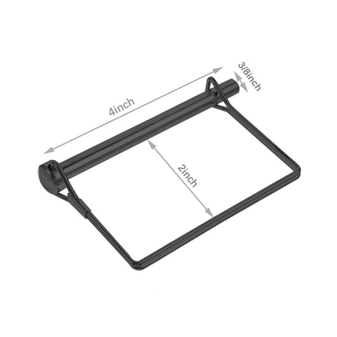 Two Pack Trailer Hitch Pin Three Eighths Inch By Four Inch Zinc Coated Steel Quick Release Towing Coupler Pin for hitch coupling view