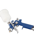 Xixian Pneumatic Spray Aluminum Alloy Transparent Pot Car Furniture Paint, blue spray gun with clear container.