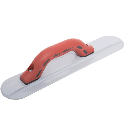 Round End Magnesium Hand Float For Concrete Finishing With DuraSoft Handle, Pro Grade Lightweight Magnesium Blade 16x3/8 Inch, USA