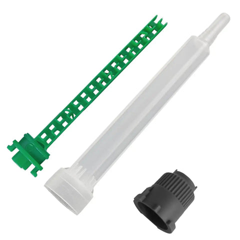20 Pack Pro Grade Epoxy Resin Mixing Nozzle Tips For 50ml Applicator Gun 1 To 1 Ratio Spiral Dynamic Mixing Nozzles With Square Bayonet Connector