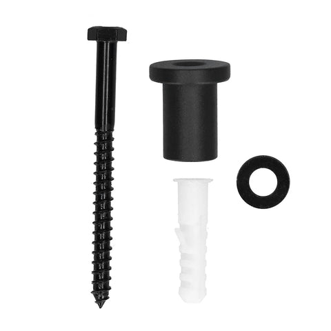 Heavy Duty Carbon Steel Barn Door Spacer Kit With Wall Mount Brackets Screws And Gasket Set for secure flush installation.