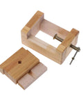 Claky Wood Working Flat Pliers And Vise Clamp For Table Bench Seal Hands Tools Fit Woodworking Carving Engraving showing wooden bench vise and fitting parts.