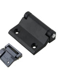 Heavy Duty Black Zinc Alloy Cabinet Hinge One Piece Built To Last For Doors And Cabinets Easy Install Friction Forged Hardware