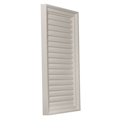 24 Inch Wide By 36 Inch High Urethane Vertical Gable Vent Louver Non Functional Exterior Matching Paintable Lightweight And Easy To Install