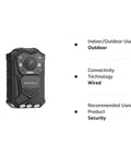 1296P HD Police Body Camera With 2 Inch LCD Display, Night Vision, 32GB Built In Memory, GPS Tracking, Password Lock