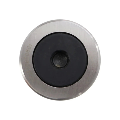 Rugged Mast Bearing Cam Roller Shop Grade Replacement Compatible With Forklift And Excavator Direct Fit hardened steel round with black center