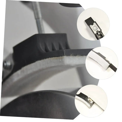 Close-up of Four Pack Felt Brake Pads for Exercise Bikes showing ABS and felt material