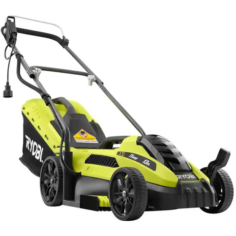 Corded Electric Walk-Behind Lawn Mower With 11 Amp Power, Lightweight Push Design For Easy Yard Work, 13 Inch Cutting Width, No Gas, Quiet, Efficient For Small To Medium Lawns, side view