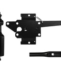 Beefy Heavy Duty Self Locking Gate Latch With Handle For Pool And Garden Gates, Weatherproof Black Finish in parts view