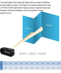 Diagram showing TFmini S Lidar Sensor Dope ToF Distance Finder Module with laser beam measuring distance between two panels.