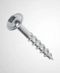 Pocket Hole Screws 1-1/4 Inch Coarse Thread With Maxi-Loc Head 2 Square Drive For Pocket Hole Jigs Carbon Steel Zinc-Plated