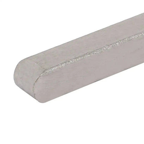 Close-up of Key Stock 40mm x 5mm x 5mm Stainless Steel 304 Silver Tone Pack of 4 Keystock for Machinery Tools and Hardware.
