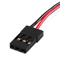 Close-up of connector wires for 11kg Coreless High Torque RC Servo For 1/18 And 1/24 Scale RC Cars With Bottom Wire Exit