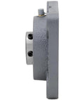 Side view of 4 Bolt Flange Mount Ball Bearing Unit With UC207 Insert Bearing Cast Iron Housing F207 1.378 In Bore 4.606 In Flange Width