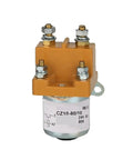 Heavy Duty DC Contactor 80Amp 24V Coil Normal Open Gold Plated Contacts Hella Reliable Industrial Relay Switch with secure mounting.