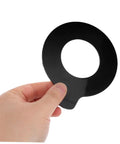 Beefed Up Two Piece Heavy Duty Excavator Pin Shim Kit Durable Round Rubber Washers For Machinery Protective Pads For Excavator Boom Bushing Industrial Replacement Parts black rubber washer held by hand