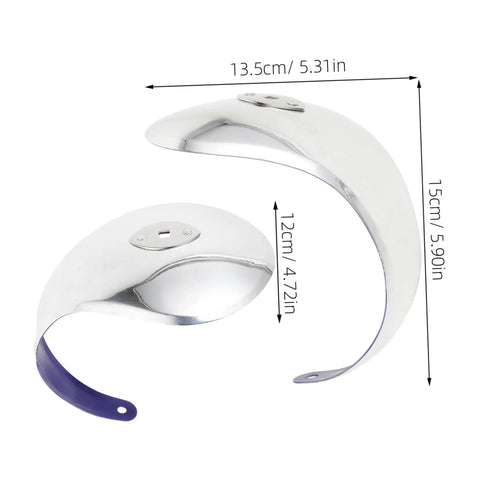Kid Fencing Hand Guard Protectors For Training And Competition Stainless Steel Easy To Install Fencing Accessory, two sizes shown