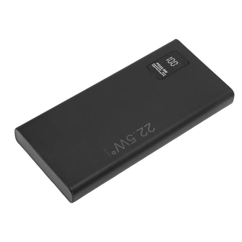 Reliable Mini Ups Battery Backup With 4050Mah Capacity And 3A Output for steady power, featuring a sleek black design.