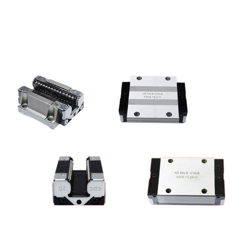 Get This Super Smooth High Precision Linear Guide Rail Kit With MR12WL Blocks For Effortless Motion Perfect For CNC Projects And DIY Builds That Need Serious Style And Zero Hassle Installation Today. four metal linear guide blocks