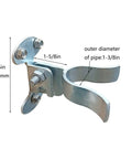 1 3 8 Inch Flat Back Wall Mount Fork Gate Latch For Chain Link Fence Posts, Rust Resistant Galvanized Steel Gate Hardware with bolts