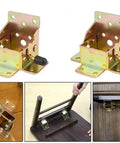 Kickass 90 Degree Folding Self Locking Hinge With Heavy Duty Furniture Foot Bracket Galvanized Metal Iron Dark Bronze Finish for cabinets.