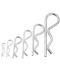 Heavy Duty Stainless Steel Cotter Pins And Hair Pin Fasteners Set M1 To M7 16 To 150 Millimeters Zinc Plated Rust Resistant For Automotive Garage Mechanic Shops Cars Trucks Lawn Mowers, assorted sizes