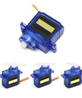 Top Shelf Six Channel Servo Motor Set For Rc Helicopter And Airplane Controls Compatible With Sg90 9G Servos Metal Gears shown from multiple angles.