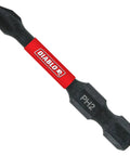 Close-up of PH2 Phillips Drive Bits With Anti Slip Tip One Quarter Inch Hex Shank Two Inch Length Heavy Duty Impact Ready
