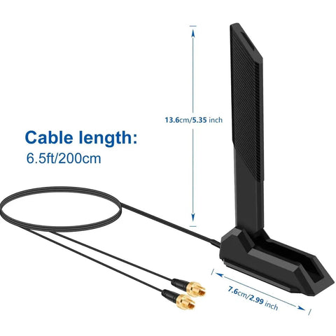 WiFi 7 Gaming Antenna With EZ Plug Connector For ROG Strix TUF Crosshair Prime And ProArt Series Motherboards Not RP-SMA Magnetic Base