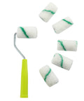 Handy 2 Inch Mini Paint Roller Set With High Density Fabric Rollers and Frame for Edging and Trim Work